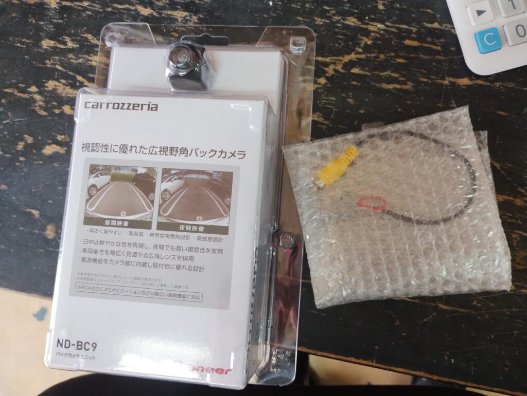 NONEバックカメラ交換